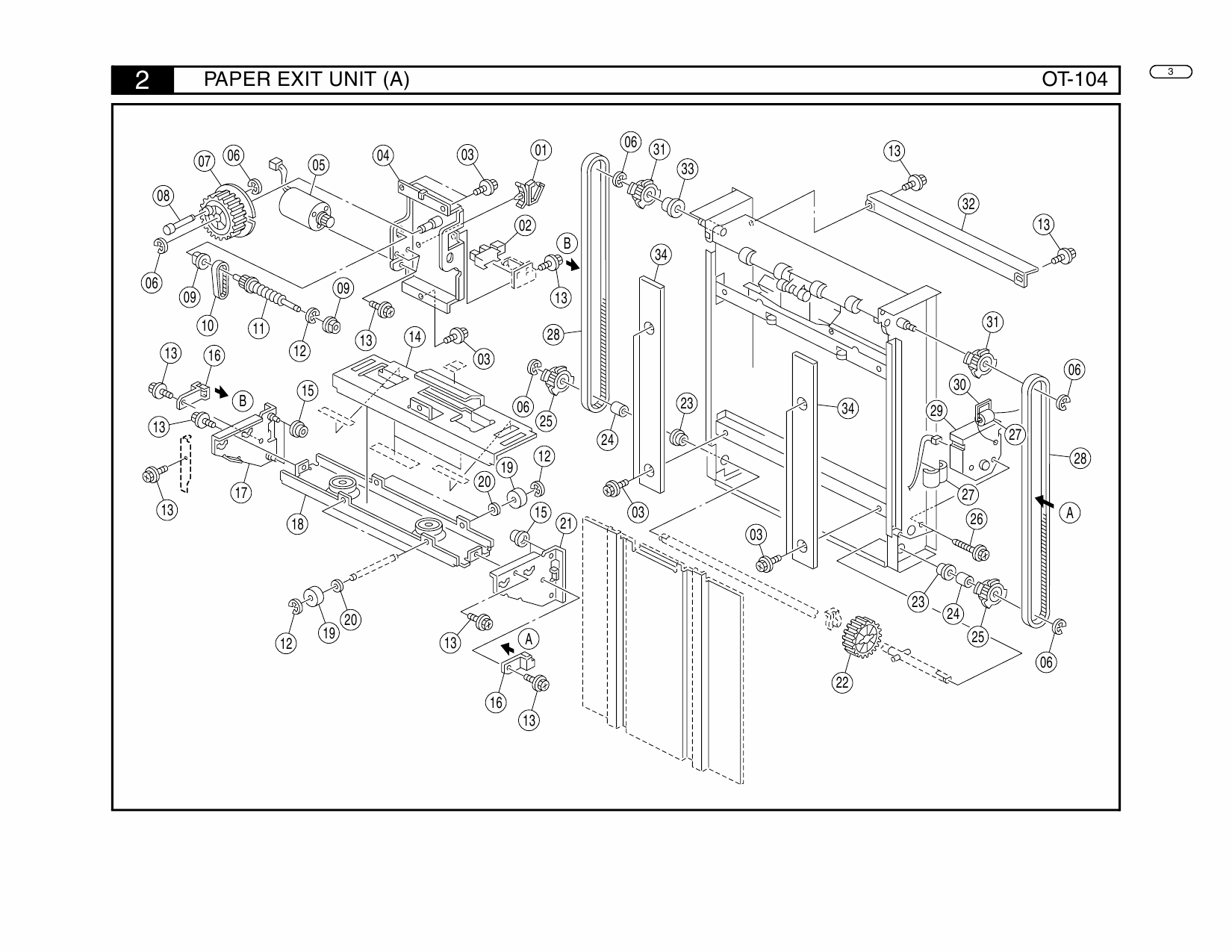 Konica-Minolta Options OT-104 SF-101 Parts Manual-3
